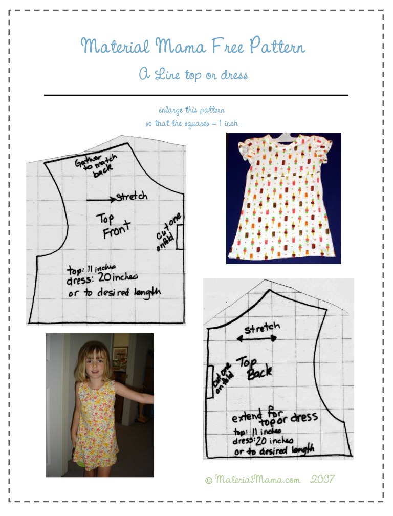 Girl&apos;s Regency Dress Pattern Instructions